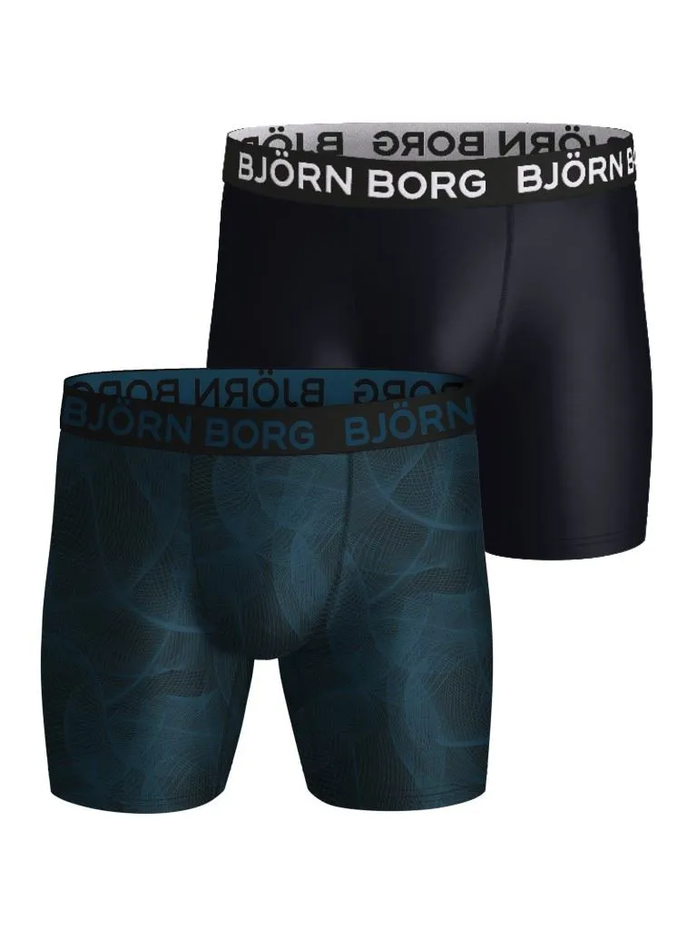 Björn Borg Performance Boxer 2P Onderbroek Heren