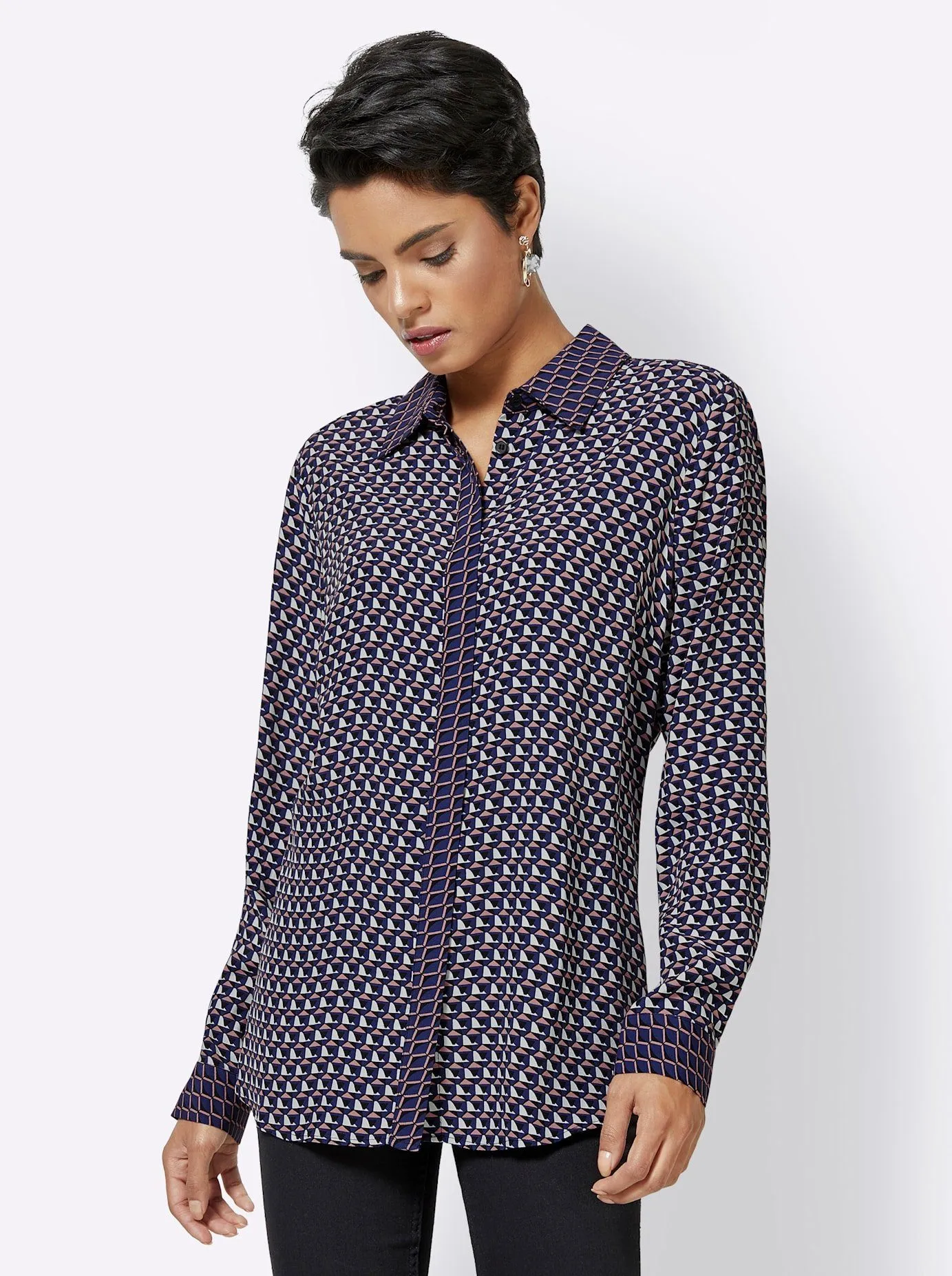 Creation L Gedessineerde blouse