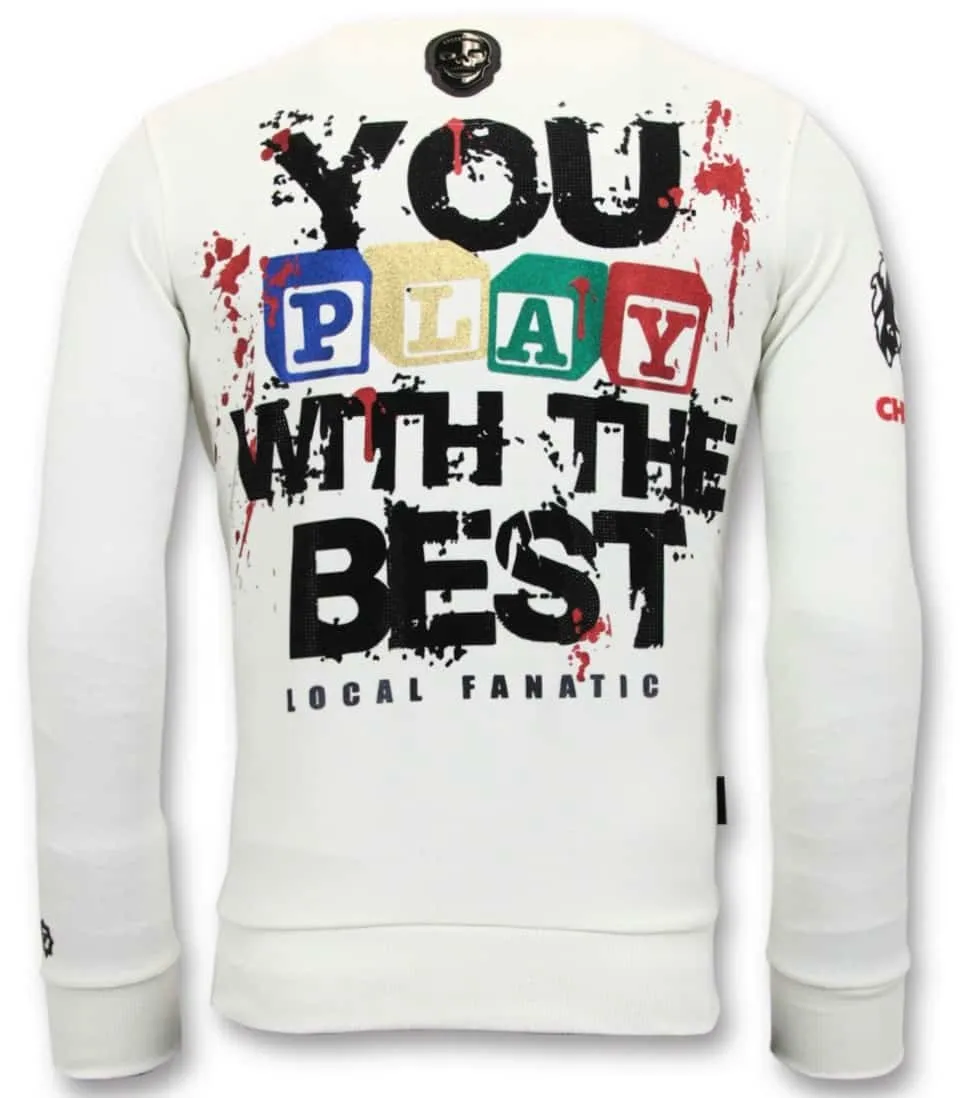 EXCLUSIEVE SWEATER HEREN  CHUCKY CHILDS PLAY  WIT