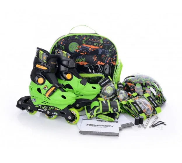 INLINE SKATESET RACER HARDBOOT GROEN MAAT 2629