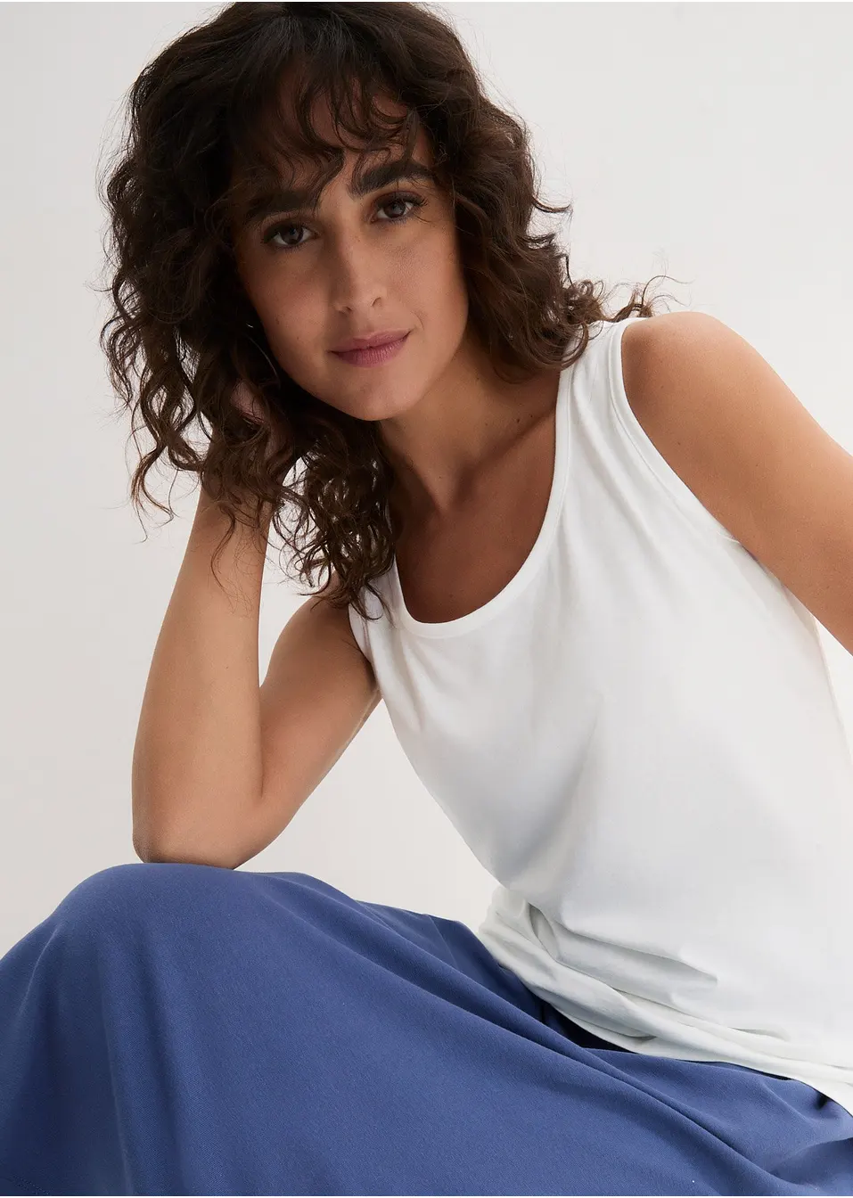 Katoenen longtop (set van 5)   