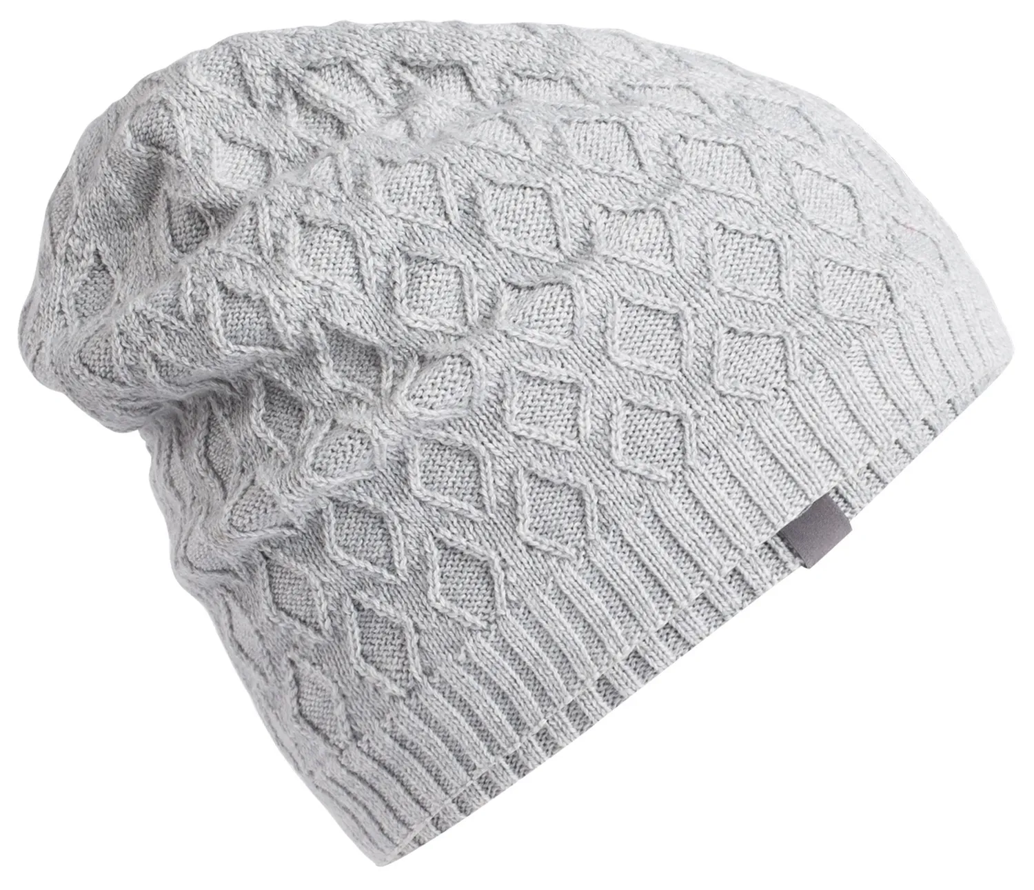 Muts Icebreaker Diamond Line Beanie Blizzard Heather