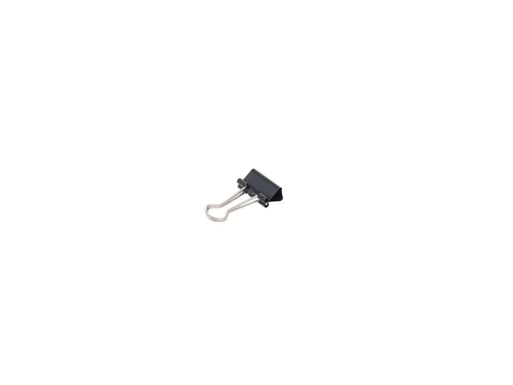Papierklem MAUL 213 foldback 19mm capaciteit 7mm zwart 12 stuks