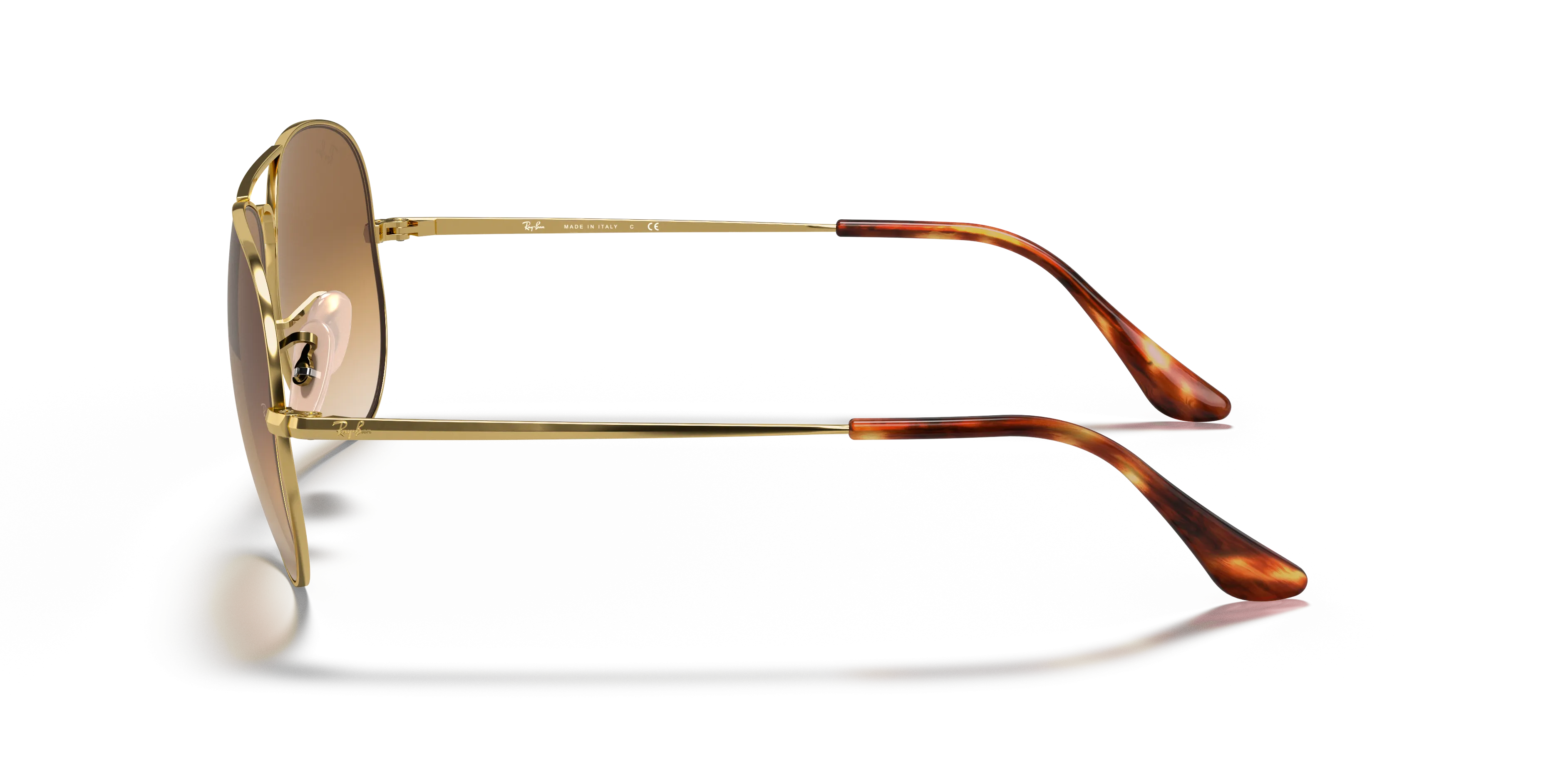 RAYBAN RB3689 AVIATOR METAL II L (58  14)  WITH BRUIN LENSES AND GOUD FRAME