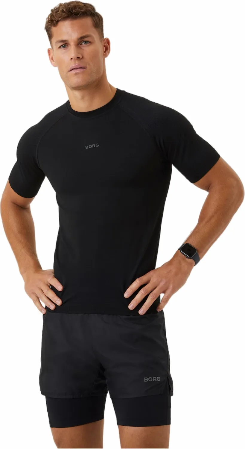TSHIRT BJöRN BORG MEN BORG RUNNING SEAMLESS TSHIRT BLACK BEAUTY