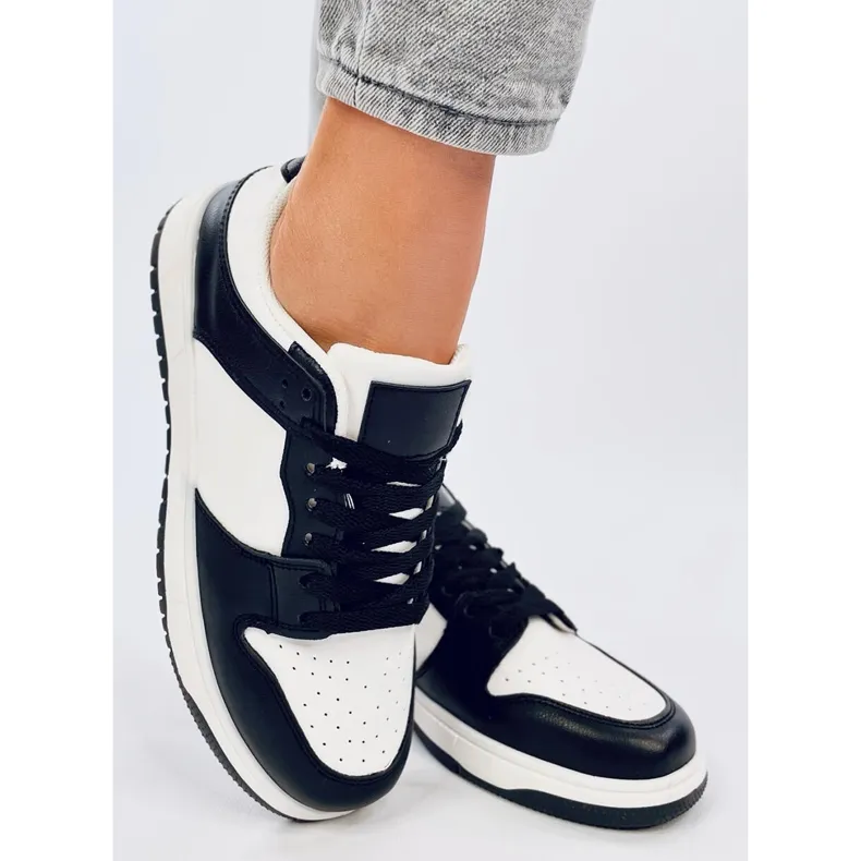 Tweekleurige sneakers Ballou Zwart wit