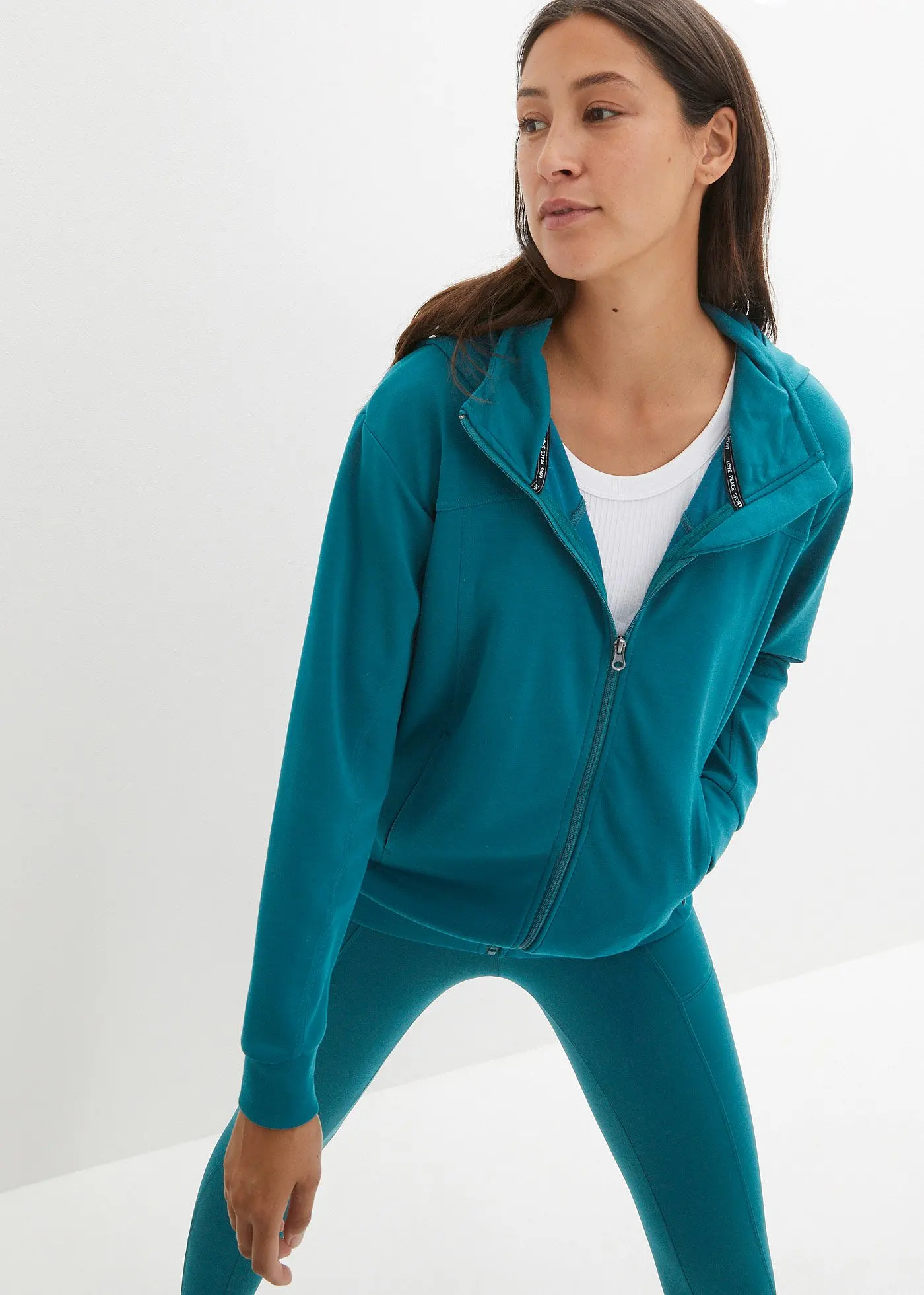 Ultrasoft sweatvest met capuchon en modal   
