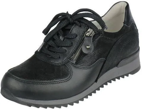 Waldlaufer 370013 West Bronx Black H Wijdte Veterschoenen
