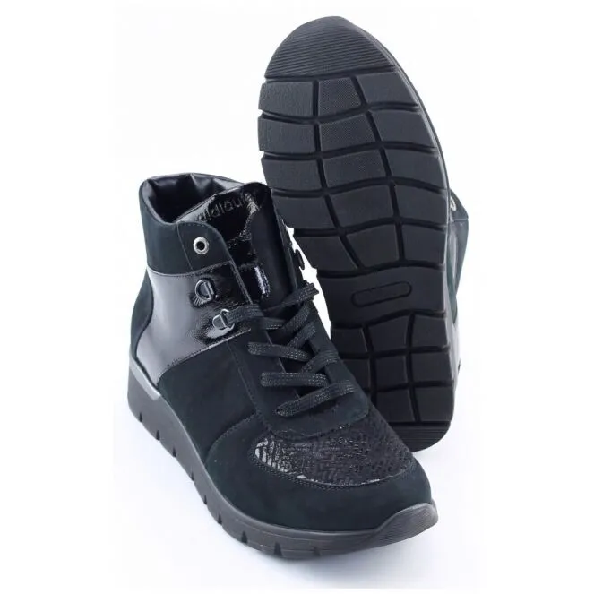 Waldlaufer 626 k 82 Veterboots Zwart