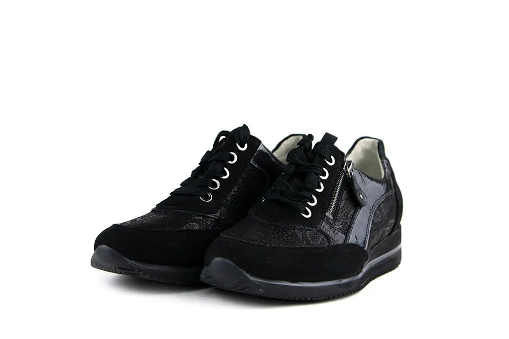 Waldlaufer Sneakers Himona Zwart Snake