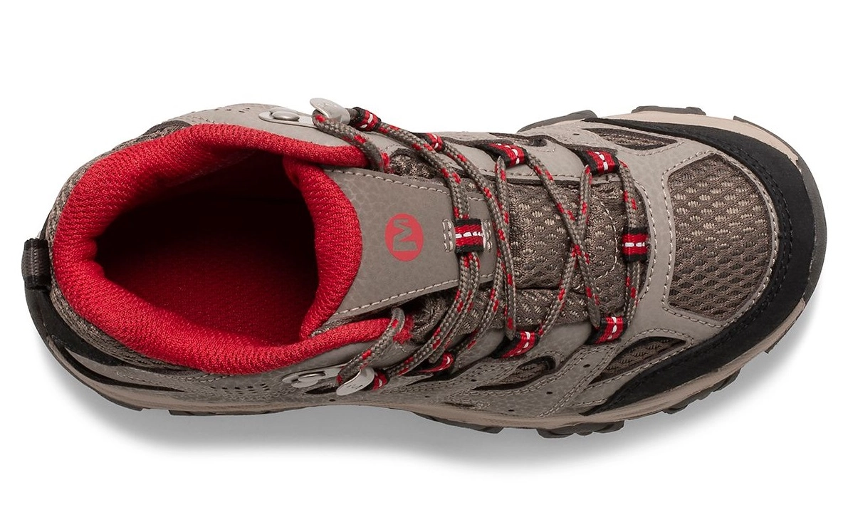Wandelschoen Merrell Kids MOAB 3 Mid Wide Waterproof Boulder Red
