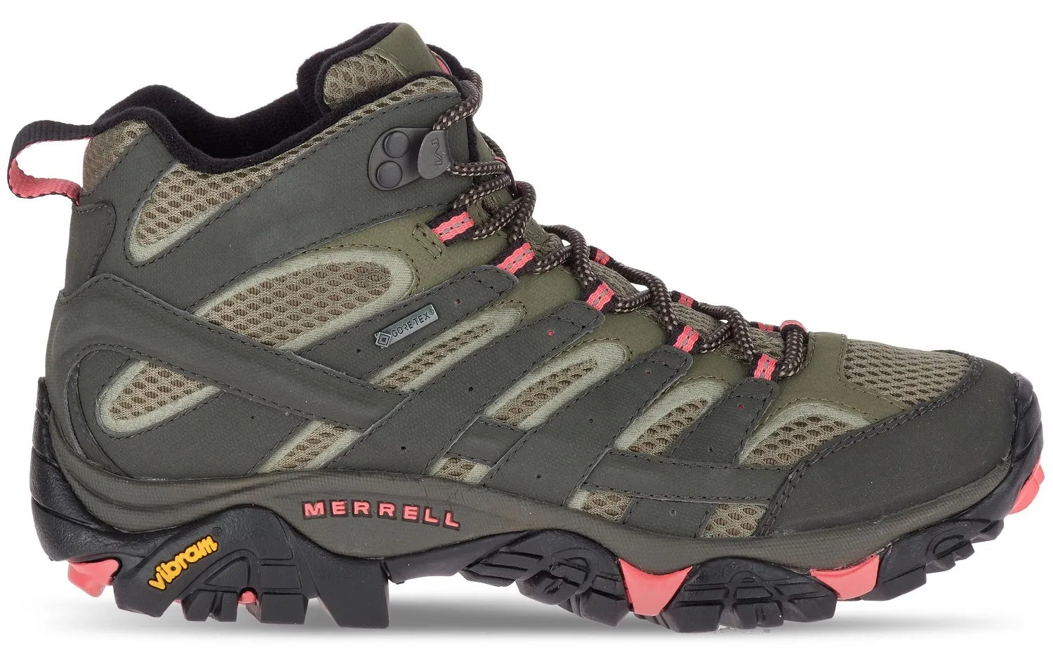 Wandelschoen Merrell Unisex MOAB 2 Mid GTX Beluga Olive