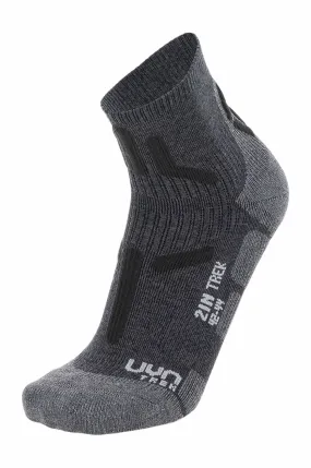 Wandelsok UYN Men Trekking 2In Low Cut Grey Anthracite